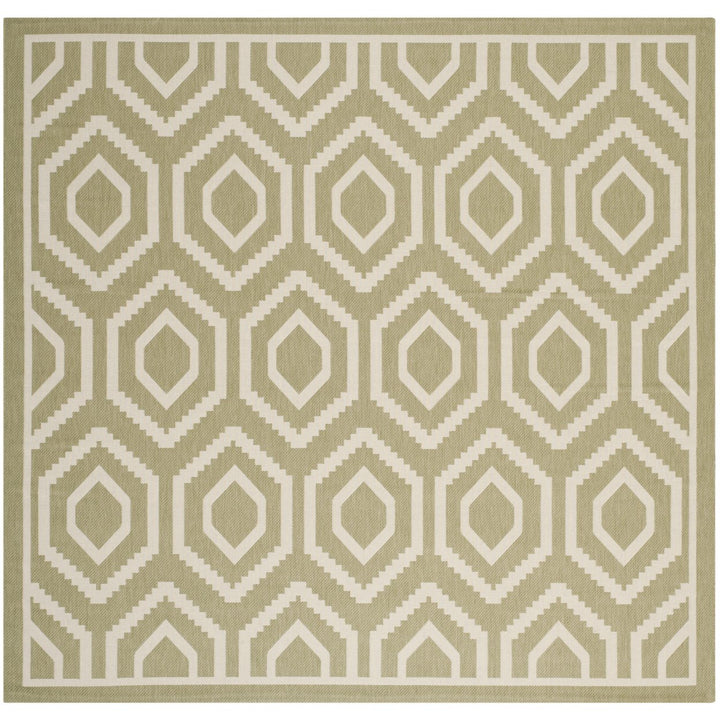 SAFAVIEH Indoor Outdoor CY6902-244 Courtyard Green / Beige Rug Image 1