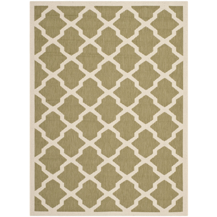 SAFAVIEH Indoor Outdoor CY6903-244 Courtyard Green / Beige Rug Image 4