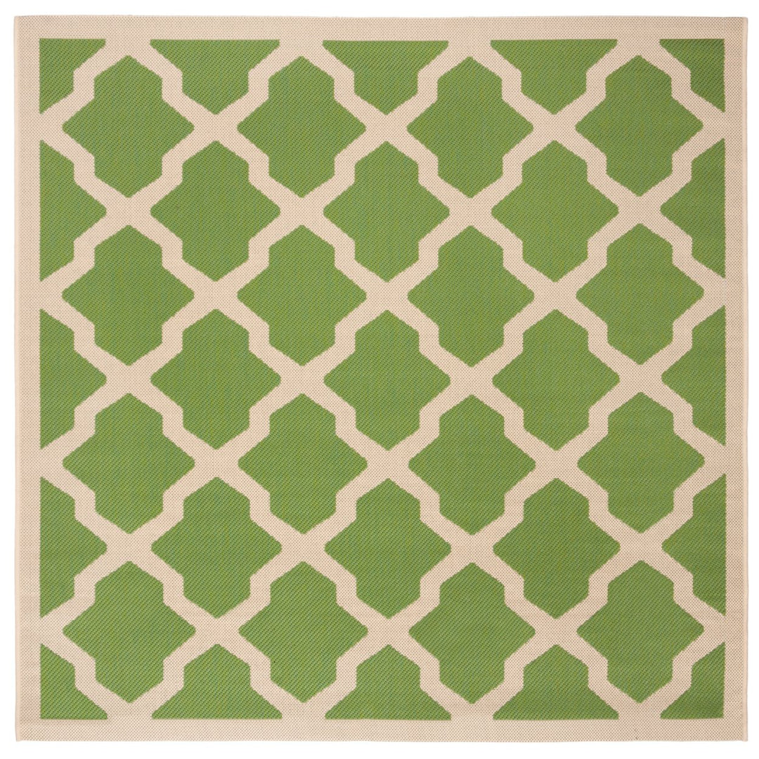 SAFAVIEH Indoor Outdoor CY6903-244 Courtyard Green / Beige Rug Image 1