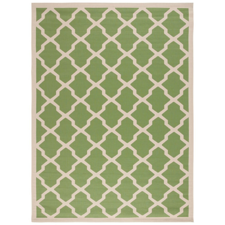 SAFAVIEH Indoor Outdoor CY6903-244 Courtyard Green / Beige Rug Image 1