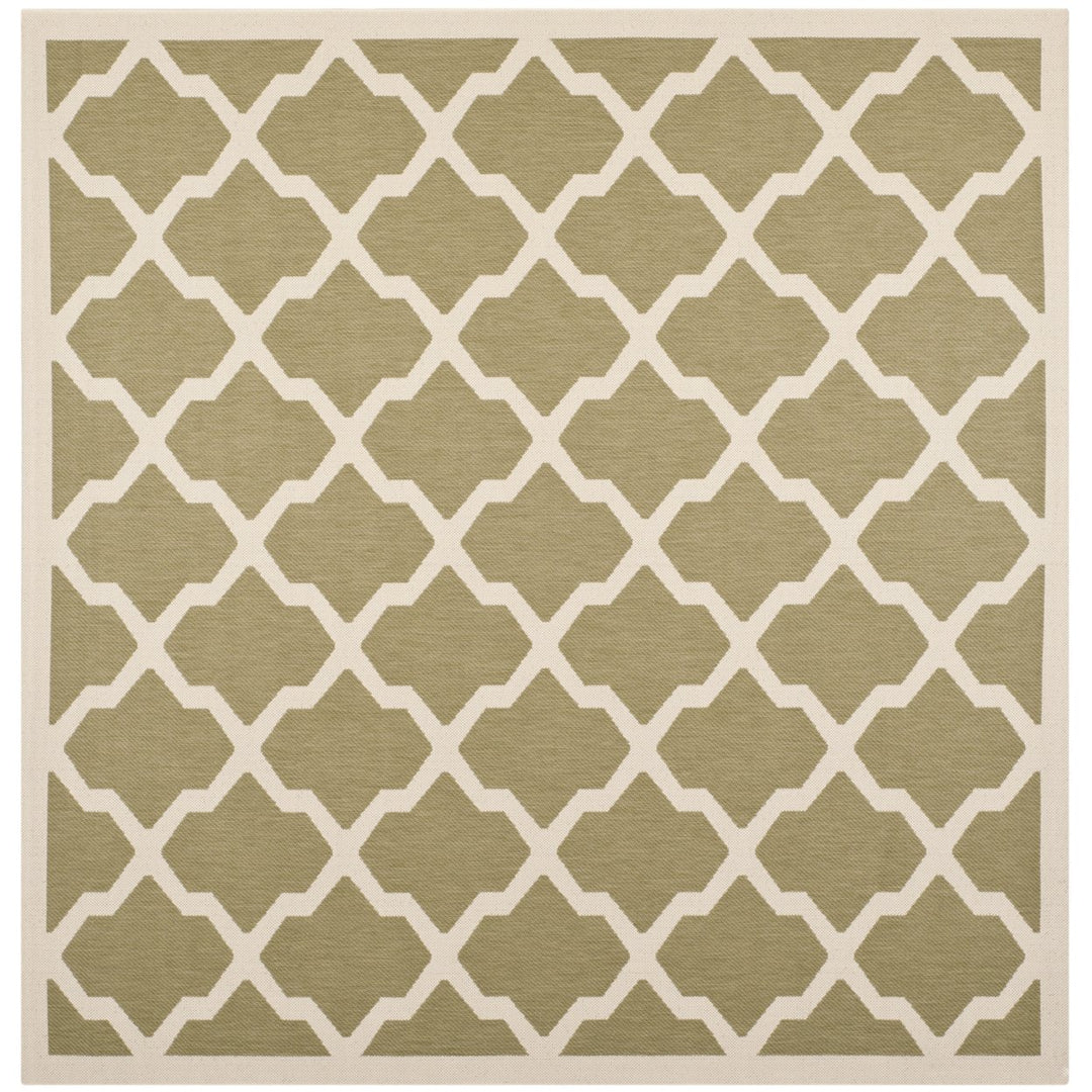 SAFAVIEH Indoor Outdoor CY6903-244 Courtyard Green / Beige Rug Image 1