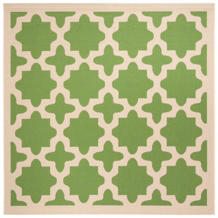 SAFAVIEH Indoor Outdoor CY6913-244 Courtyard Green / Beige Rug Image 1