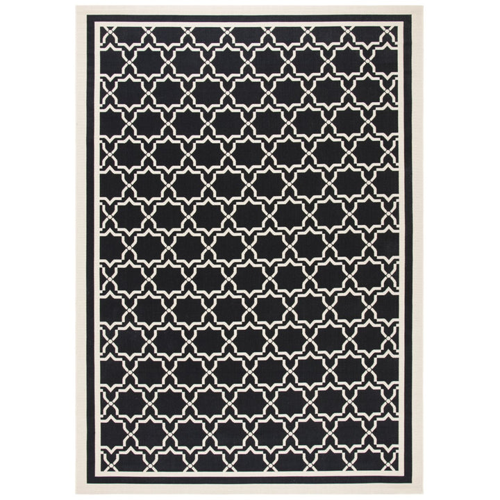 SAFAVIEH Indoor Outdoor CY6916-226 Courtyard Black / Beige Rug Image 1