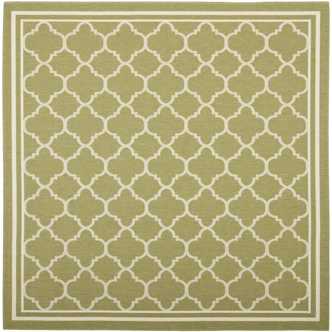 SAFAVIEH Indoor Outdoor CY6918-244 Courtyard Green / Beige Rug Image 1