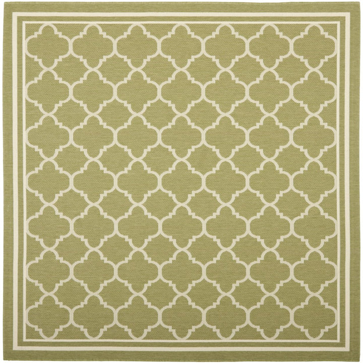 SAFAVIEH Indoor Outdoor CY6918-244 Courtyard Green / Beige Rug Image 1