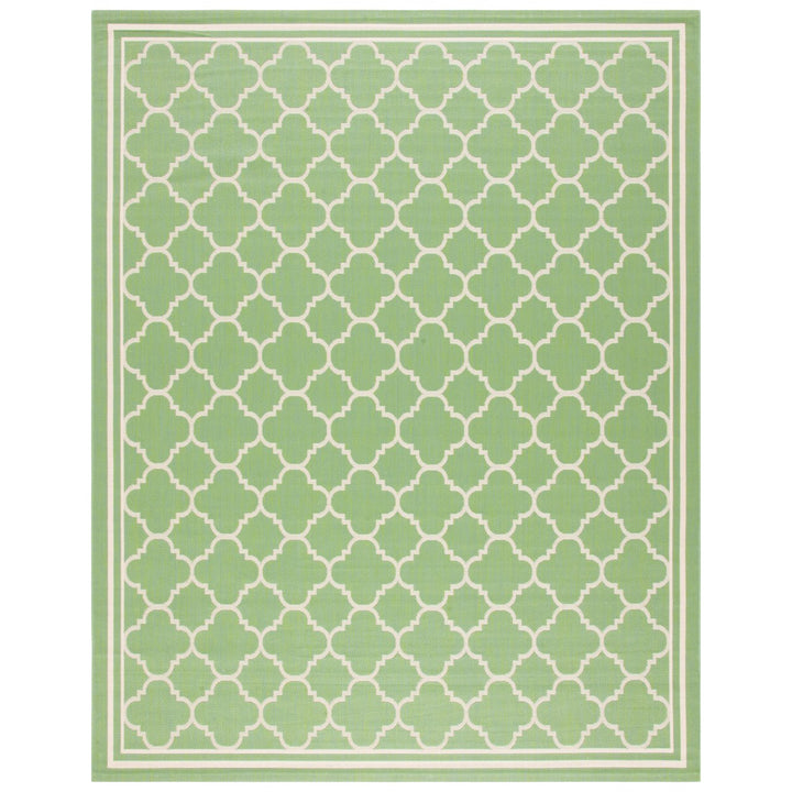 SAFAVIEH Indoor Outdoor CY6918-244 Courtyard Green / Beige Rug Image 1