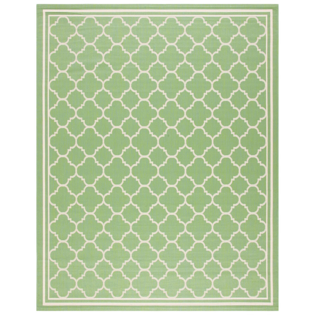 SAFAVIEH Indoor Outdoor CY6918-244 Courtyard Green / Beige Rug Image 1