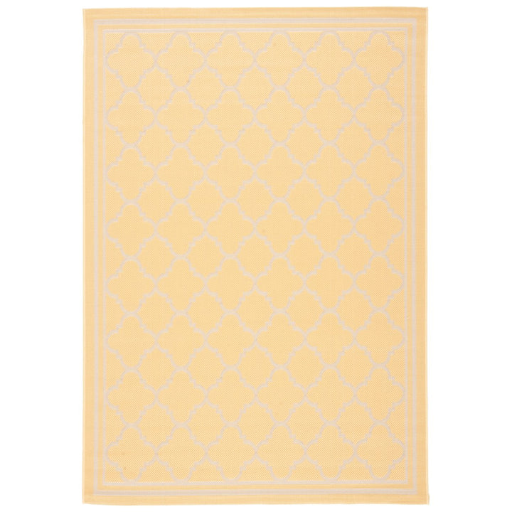 SAFAVIEH Outdoor CY6918-30621 Courtyard Gold / Beige Rug Image 1