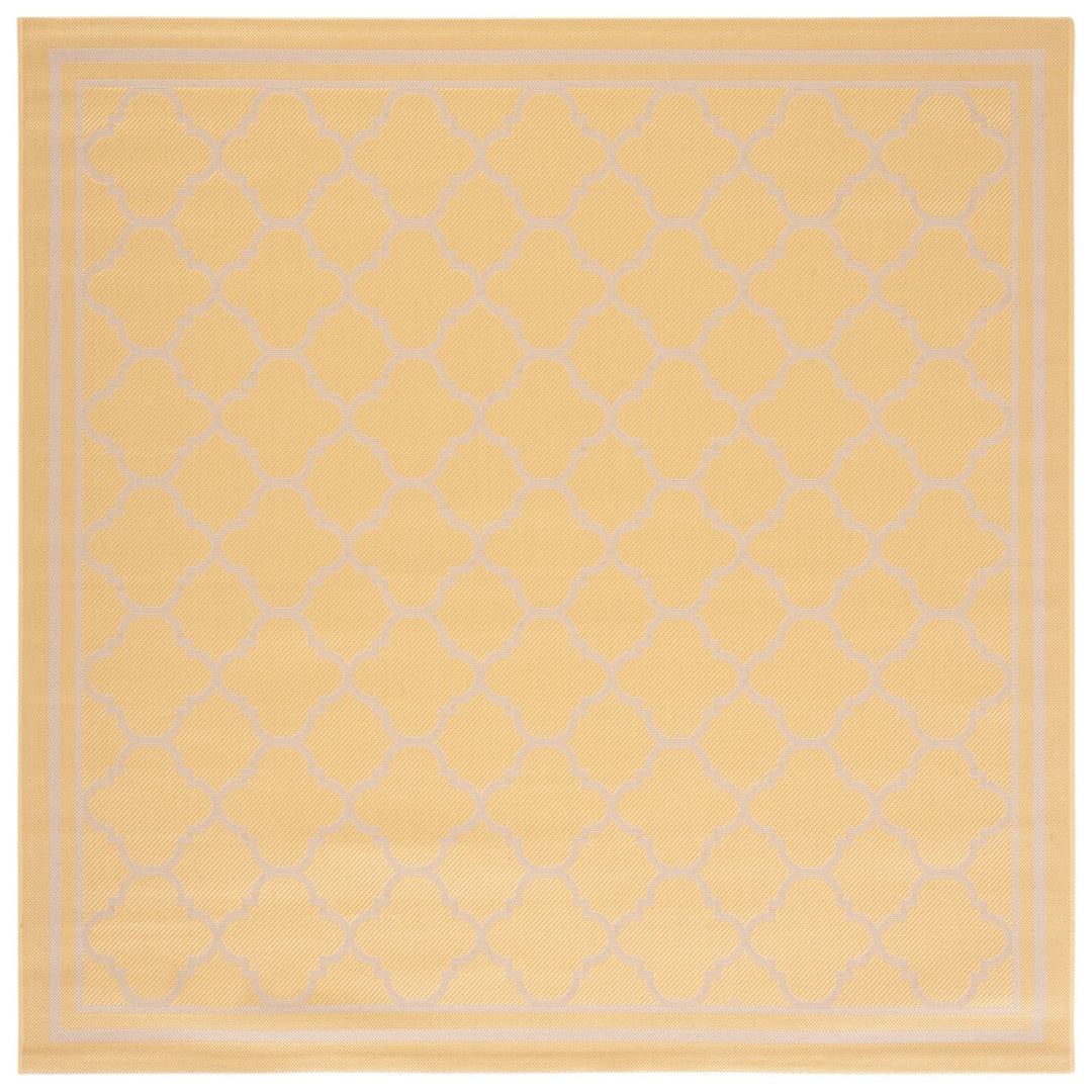 SAFAVIEH Outdoor CY6918-30621 Courtyard Gold / Beige Rug Image 1