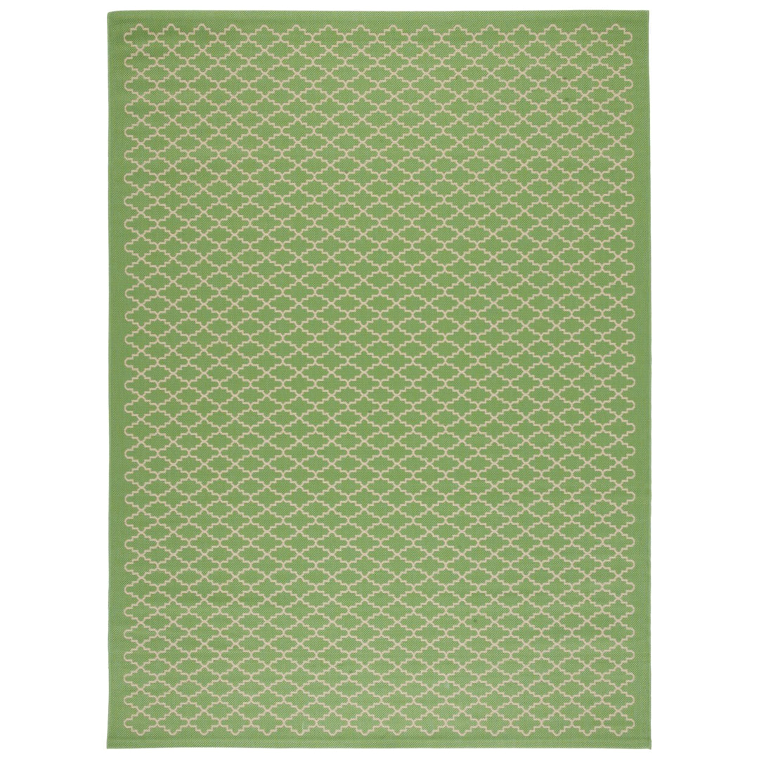 SAFAVIEH Indoor Outdoor CY6919-244 Courtyard Green / Beige Rug Image 1