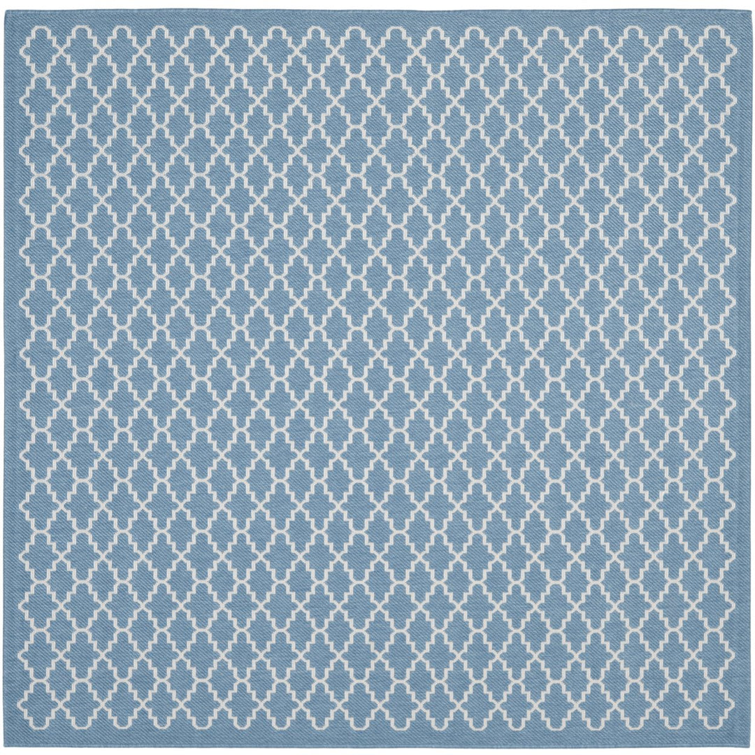 SAFAVIEH Indoor Outdoor CY6919-243 Courtyard Blue / Beige Rug Image 1