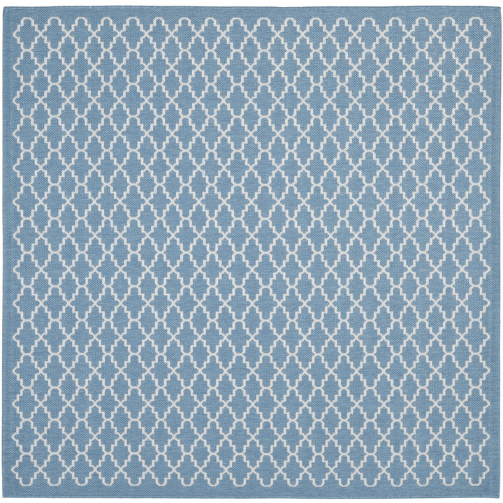 SAFAVIEH Indoor Outdoor CY6919-243 Courtyard Blue / Beige Rug Image 1