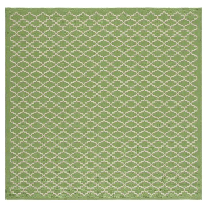 SAFAVIEH Indoor Outdoor CY6919-244 Courtyard Green / Beige Rug Image 1