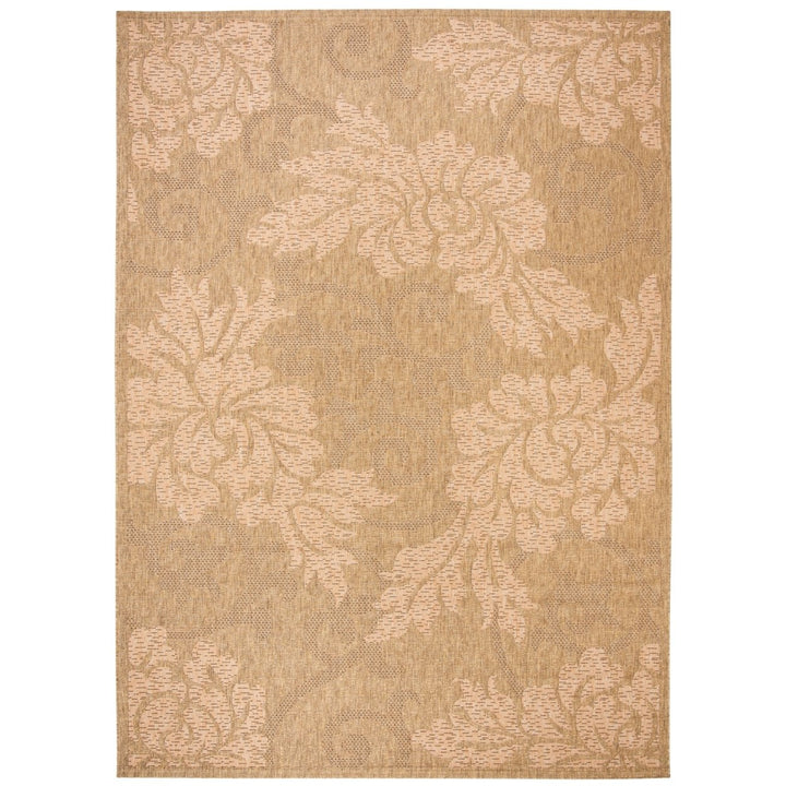 SAFAVIEH Indoor Outdoor CY6957-49 Courtyard Gold / Natural Rug Image 1