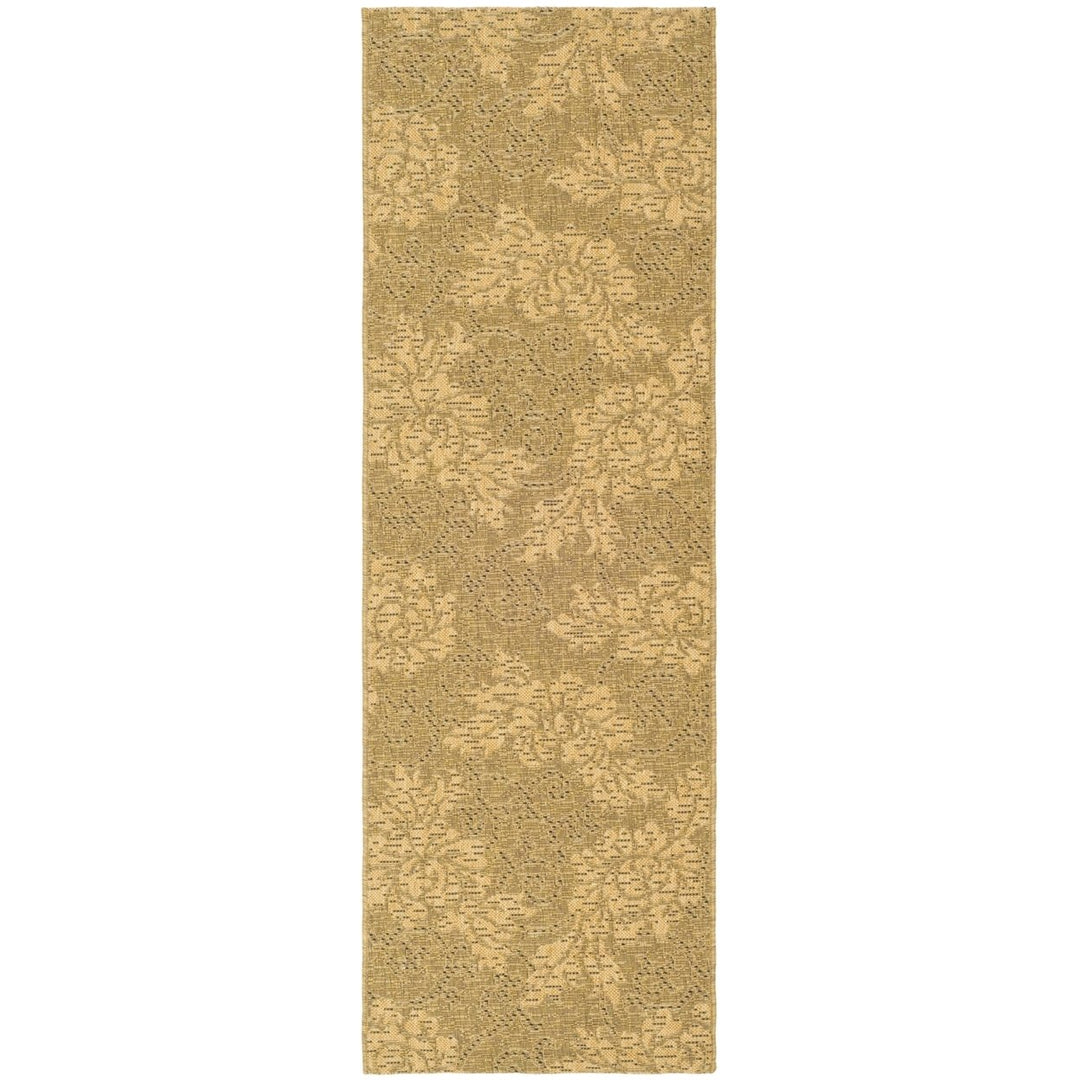 SAFAVIEH Indoor Outdoor CY6957-49 Courtyard Gold / Natural Rug Image 1