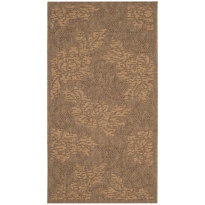 SAFAVIEH Indoor Outdoor CY6957-49 Courtyard Gold / Natural Rug Image 1