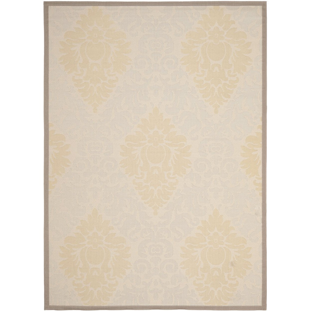 SAFAVIEH Outdoor CY7133-79A21 Courtyard Beige / Dark Beige Rug Image 2