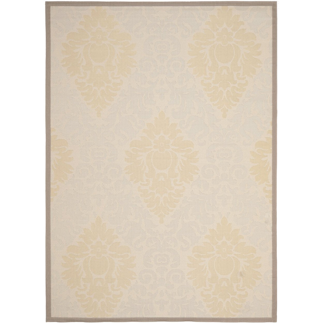 SAFAVIEH Outdoor CY7133-79A21 Courtyard Beige / Dark Beige Rug Image 1