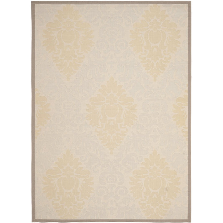 SAFAVIEH Outdoor CY7133-79A21 Courtyard Beige / Dark Beige Rug Image 1