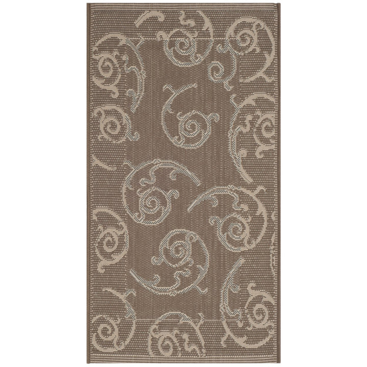 SAFAVIEH CY7108-97A18 Courtyard Dark Beig / Beige Image 1