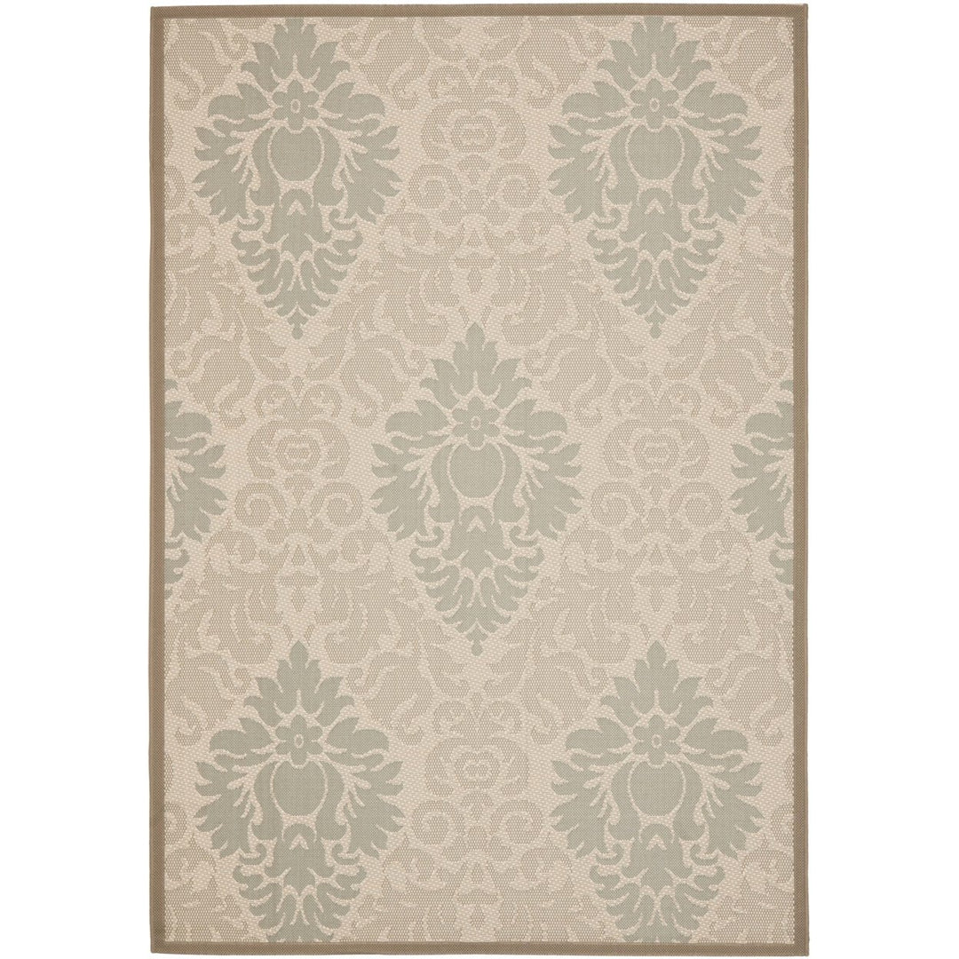 SAFAVIEH Outdoor CY7133-79A18 Courtyard Beige / Dark Beige Rug Image 1