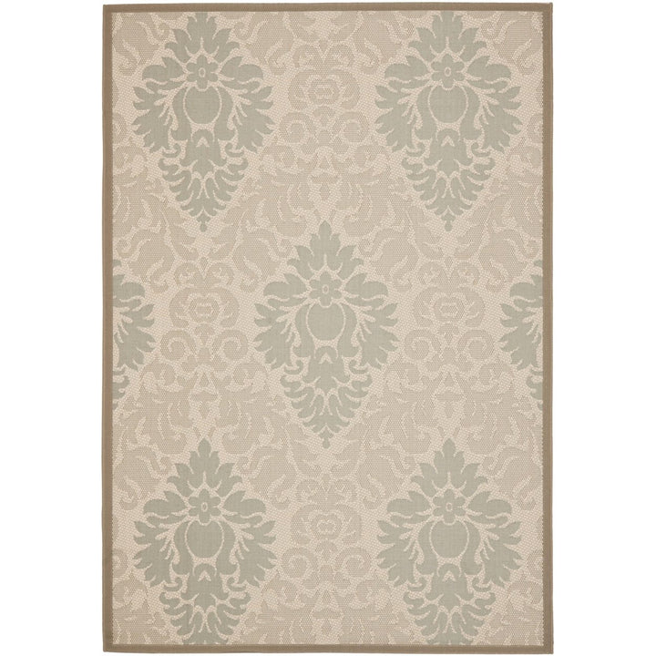 SAFAVIEH Outdoor CY7133-79A18 Courtyard Beige / Dark Beige Rug Image 1