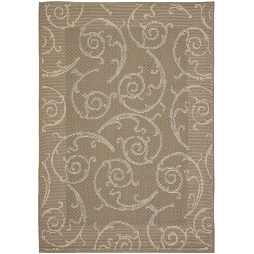 SAFAVIEH CY7108-97A18 Courtyard Dark Beig / Beige Image 1