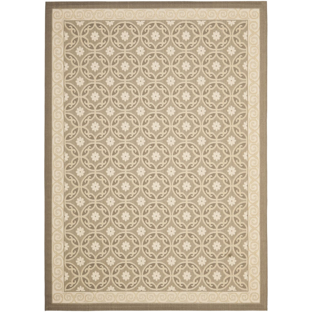 SAFAVIEH Outdoor CY7810-97A21 Courtyard Beige / Beige Rug Image 1