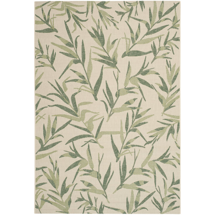 SAFAVIEH Outdoor CY7425-322A24 Courtyard Beige / Sweet Pea Rug Image 6