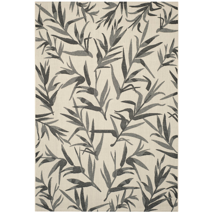 SAFAVIEH Outdoor CY7425-236A5 Courtyard Beige / Anthracite Rug Image 10
