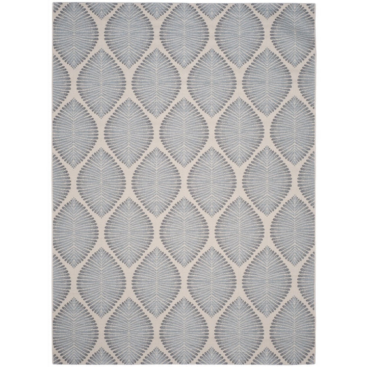 SAFAVIEH Outdoor CY7504-23612 Courtyard Beige / Anthracite Rug Image 2