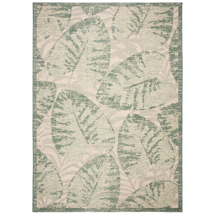 SAFAVIEH Outdoor CY7556-32212 Courtyard Beige / Green Rug Image 4