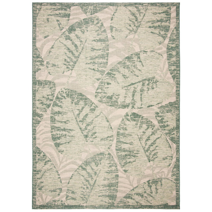 SAFAVIEH Outdoor CY7556-32212 Courtyard Beige / Green Rug Image 1