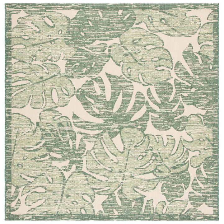 SAFAVIEH Outdoor CY7560-32212 Courtyard Beige / Green Rug Image 7