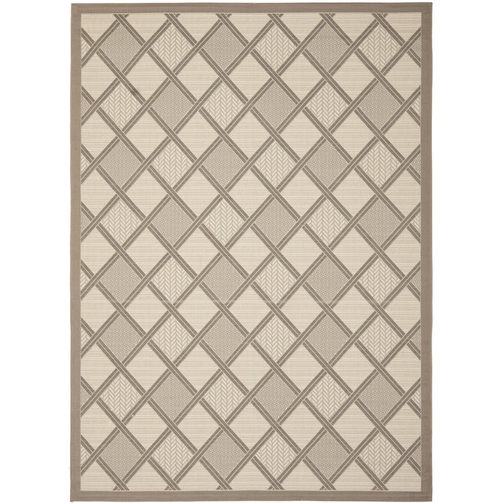 SAFAVIEH Outdoor CY7570-79A7 Courtyard Collection Beige Rug Image 2
