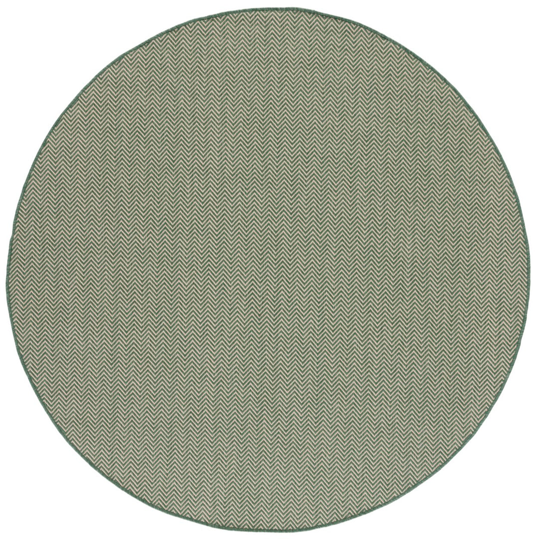 SAFAVIEH Outdoor CY8022-32221 Courtyard Dark Green / Beige Rug Image 5