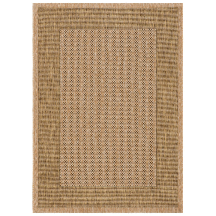 SAFAVIEH Outdoor CY7987-39A5 Courtyard Natural / Gold Rug Image 9