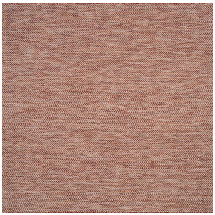 SAFAVIEH Outdoor CY8022-36521 Courtyard Red / Beige Rug Image 7