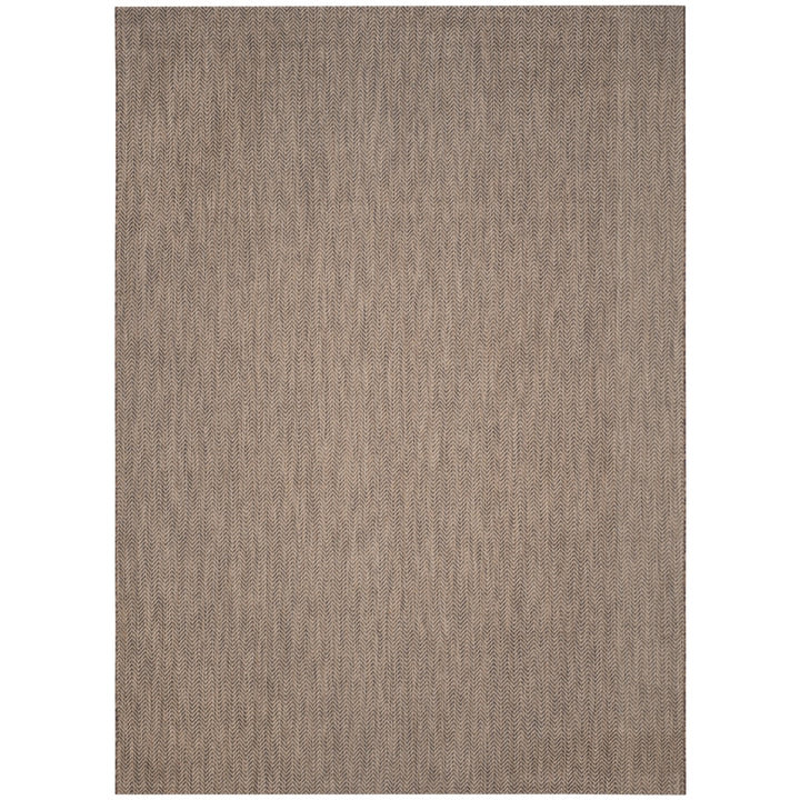 SAFAVIEH Outdoor CY8022-36321 Courtyard Brown / Beige Rug Image 4