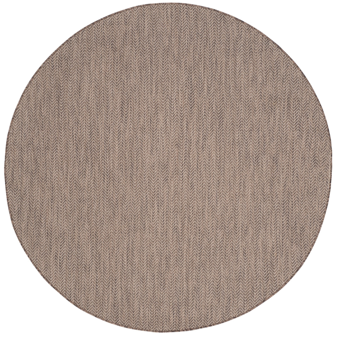 SAFAVIEH Outdoor CY8022-36321 Courtyard Brown / Beige Rug Image 5