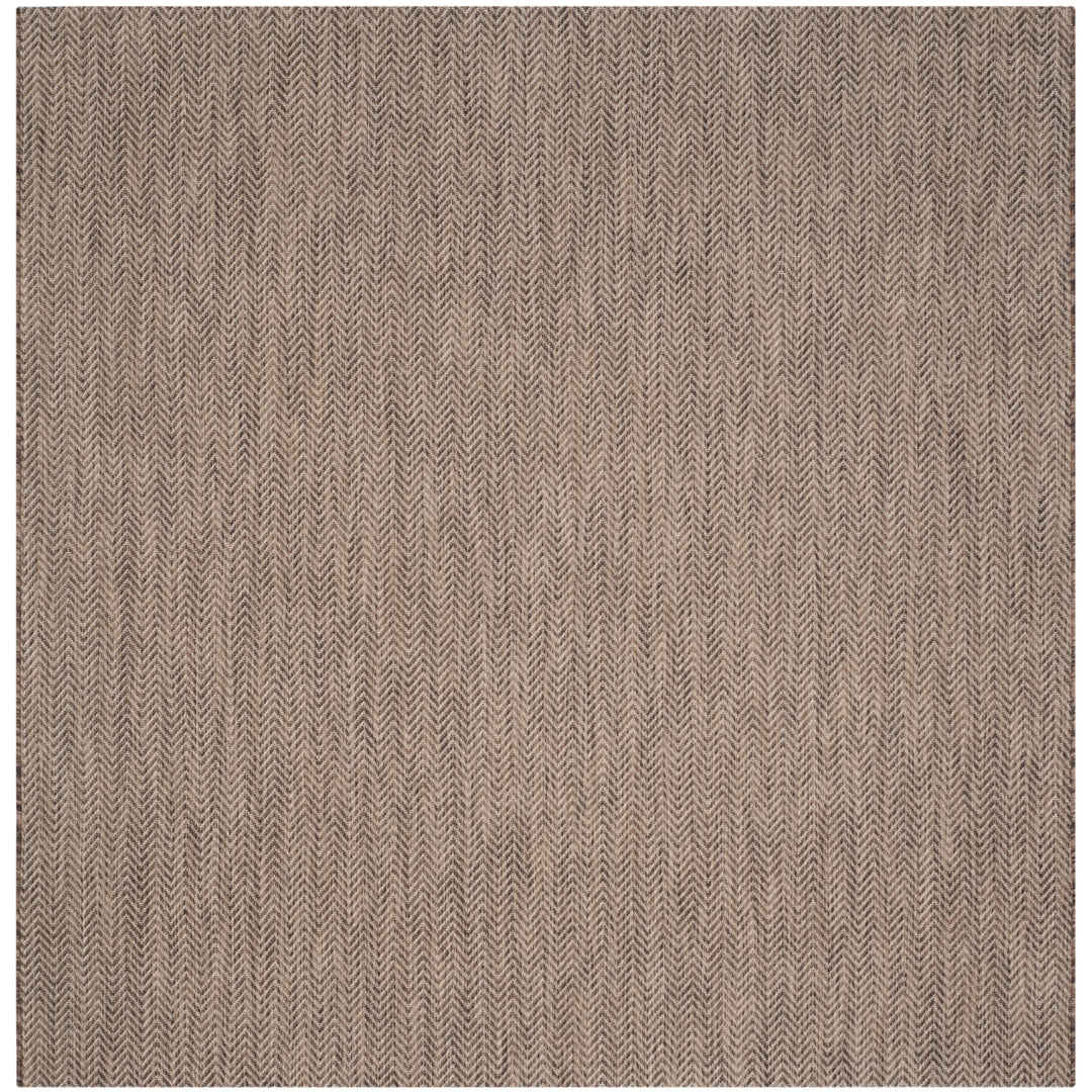 SAFAVIEH Outdoor CY8022-36321 Courtyard Brown / Beige Rug Image 7