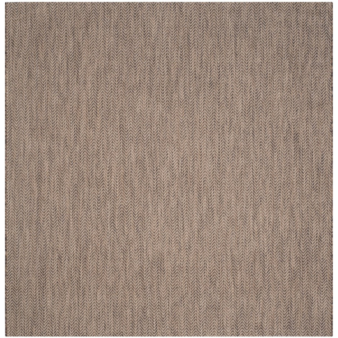 SAFAVIEH Outdoor CY8022-36321 Courtyard Brown / Beige Rug Image 1