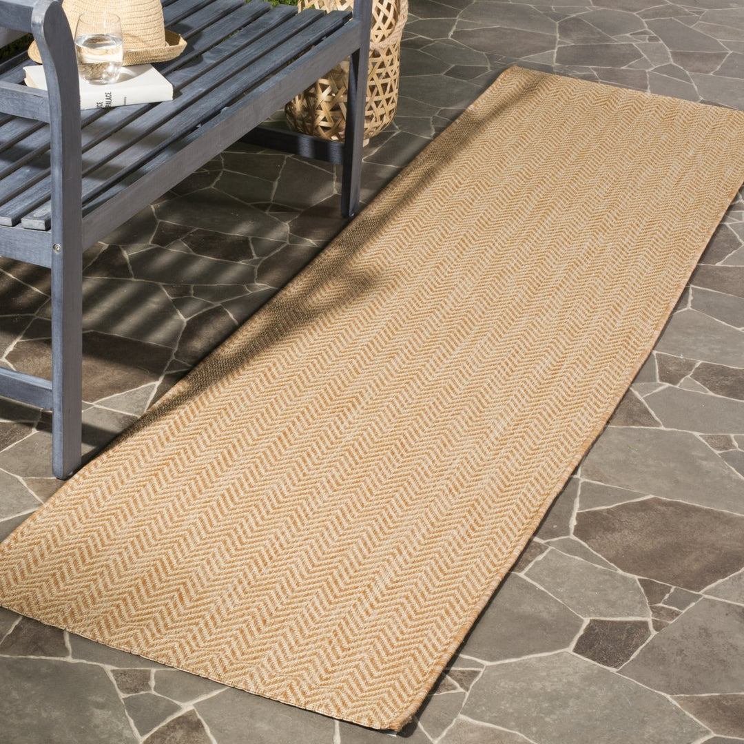 SAFAVIEH Outdoor CY8022-03012 Courtyard Natural / Cream Rug Image 3