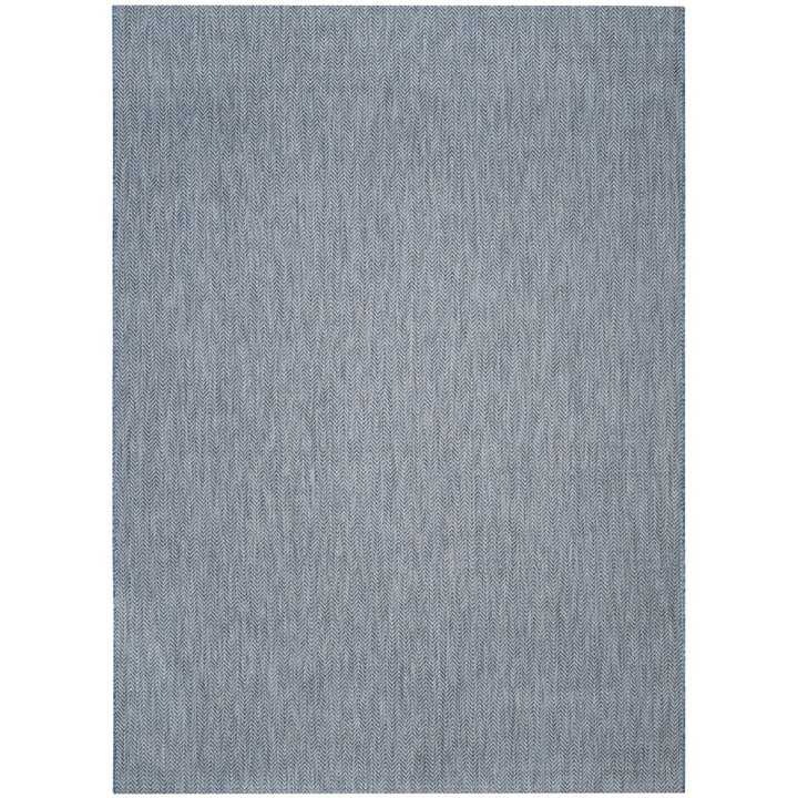 SAFAVIEH Outdoor CY8022-36821 Courtyard Navy / Grey Rug Image 4