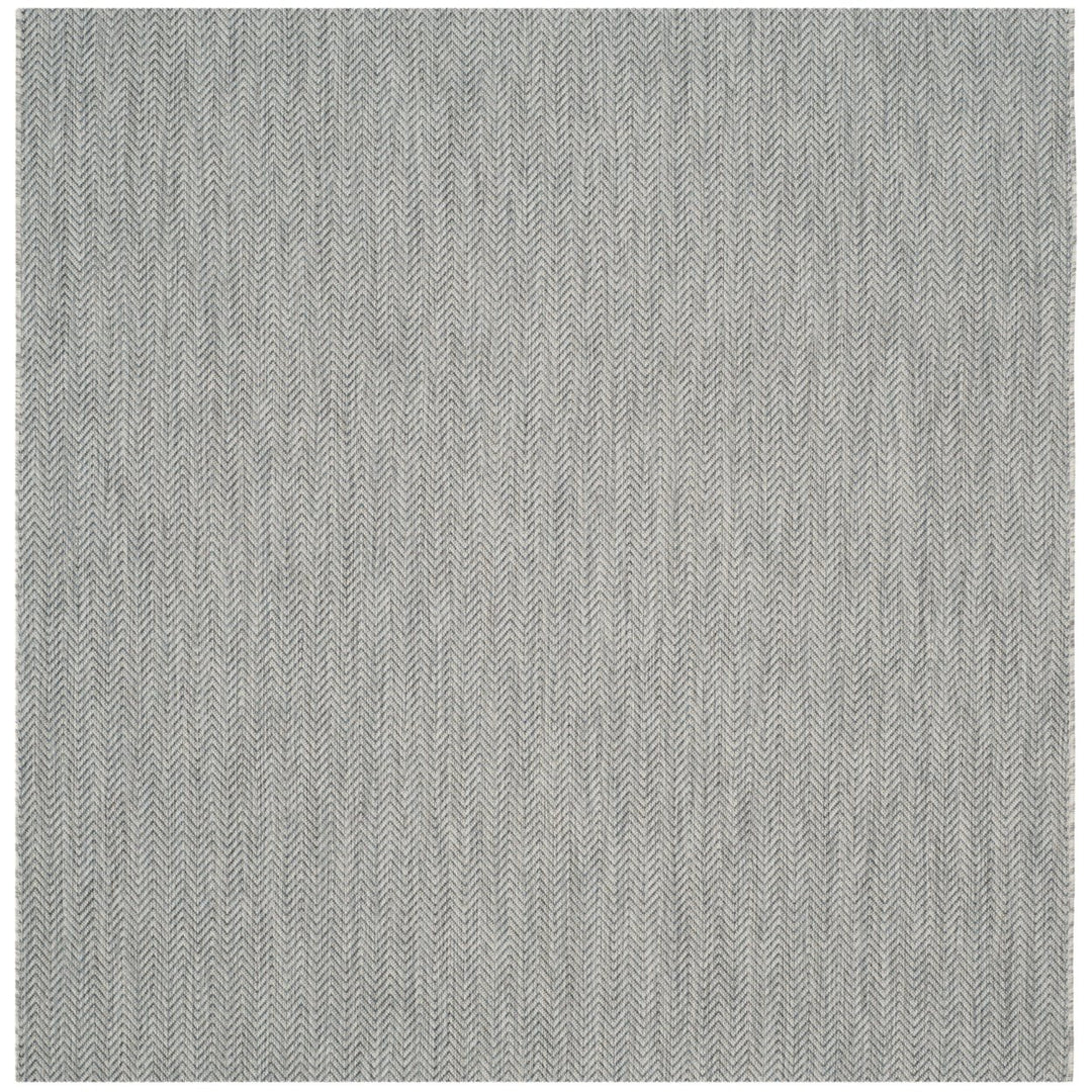 SAFAVIEH Outdoor CY8022-36812 Courtyard Grey / Navy Rug Image 1