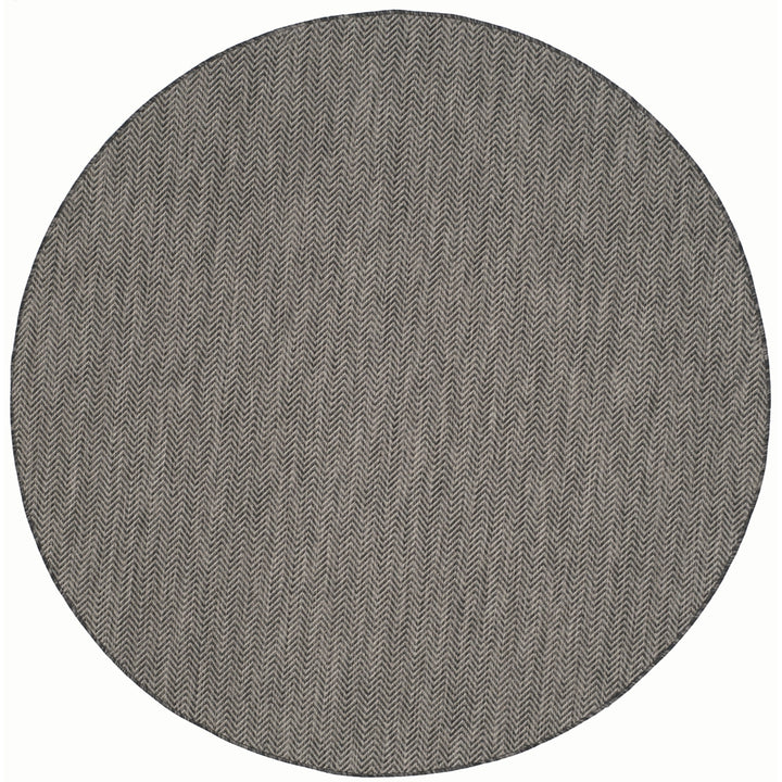 SAFAVIEH Outdoor CY8022-36621 Courtyard Black / Beige Rug Image 7