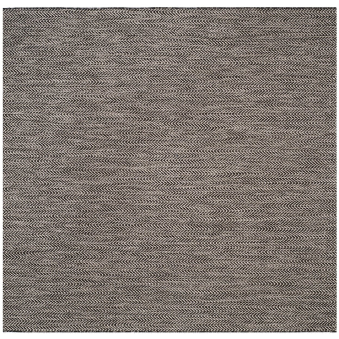 SAFAVIEH Outdoor CY8022-36621 Courtyard Black / Beige Rug Image 1