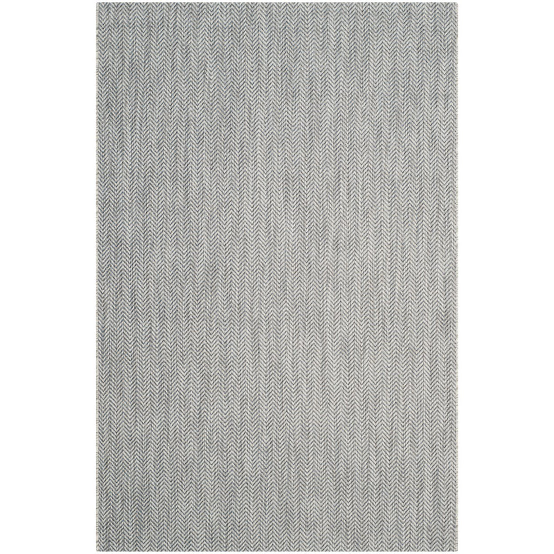 SAFAVIEH Outdoor CY8022-36812 Courtyard Grey / Navy Rug Image 12