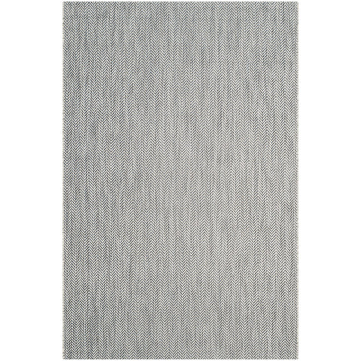 SAFAVIEH Outdoor CY8022-36812 Courtyard Grey / Navy Rug Image 12