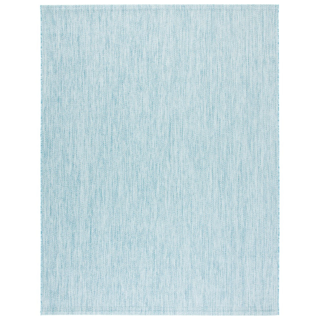 SAFAVIEH Outdoor CY8022-37121 Courtyard Aqua / Grey Rug Image 4